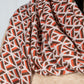 Geometric Rust Scarf