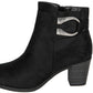 Black shimmer Ankle Boot