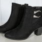 Black shimmer Ankle Boot