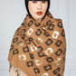 Golden Camel Printed Scarf