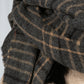 Wool Feel Check scarf in Charcoal