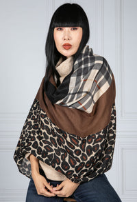 Multi Pattern Scarf in Coco