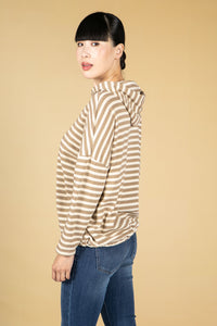 Toffee Striped Hoodie