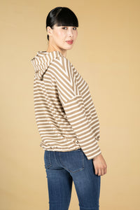 Toffee Striped Hoodie