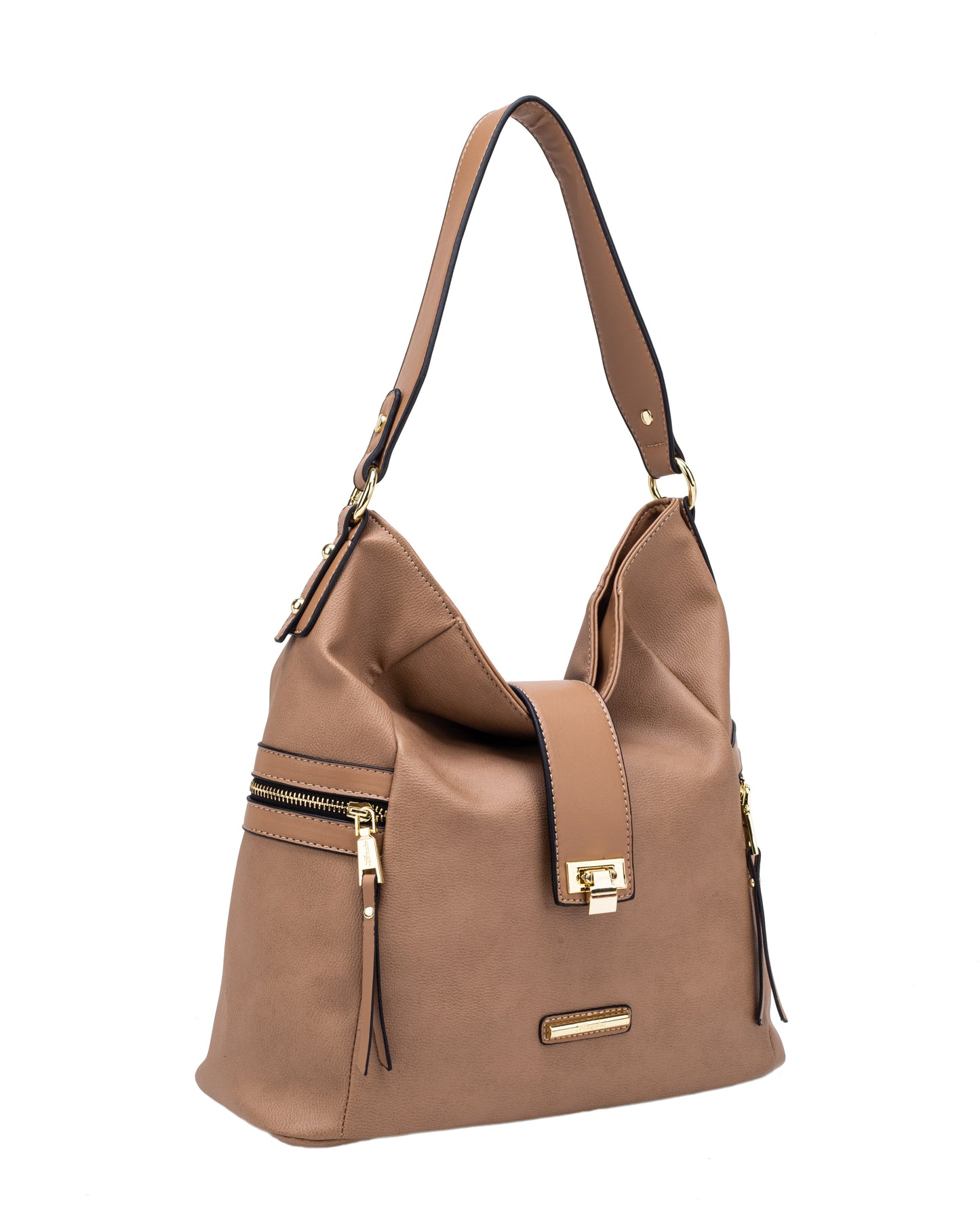 Rhea Soft Hobo With Front Lock