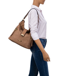 Rhea Soft Hobo With Front Lock