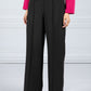 Black Structured Trousers