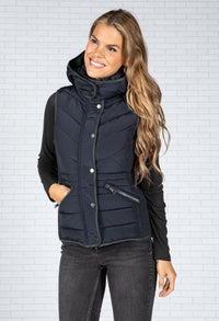 Navy Hooded Gilet