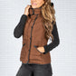 Coffee Hooded Gilet