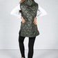 Khaki Quilted Gilet with Logo Pockets