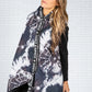 Tie Dye Gilet in Navy Mix