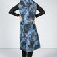 Long Tie Dye Gilet in Blue Mix