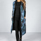 Long Tie Dye Gilet in Blue Mix