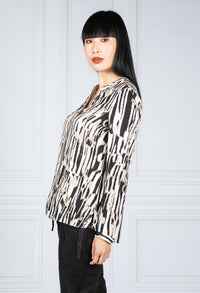 Animal Stripe Print Shirt