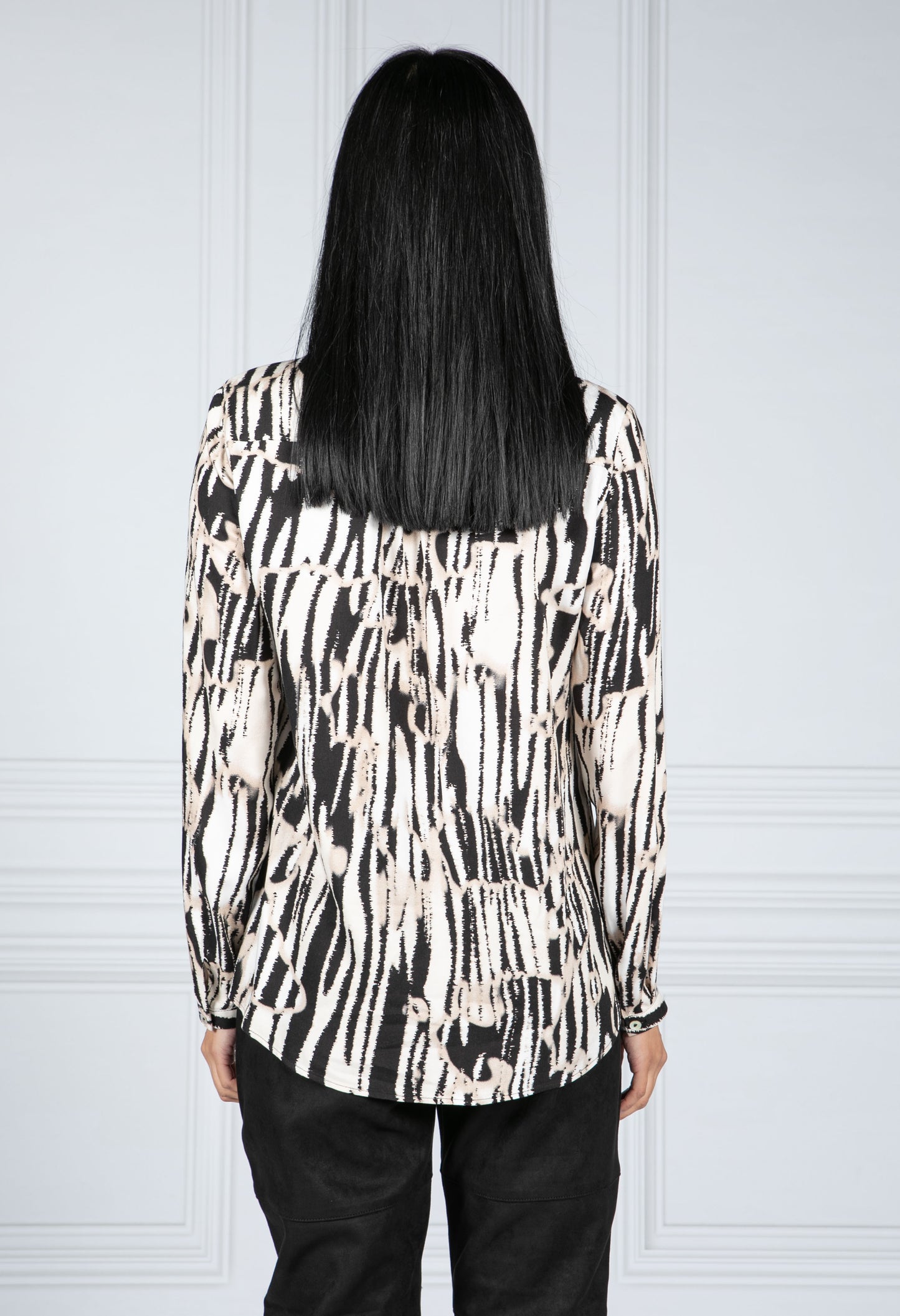 Animal Stripe Print Shirt