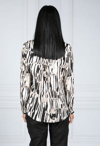 Animal Stripe Print Shirt