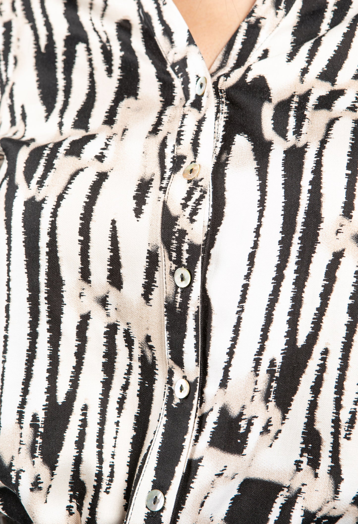 Animal Stripe Print Shirt