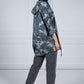 Camo Jacket with Sequin Back in Army Blue