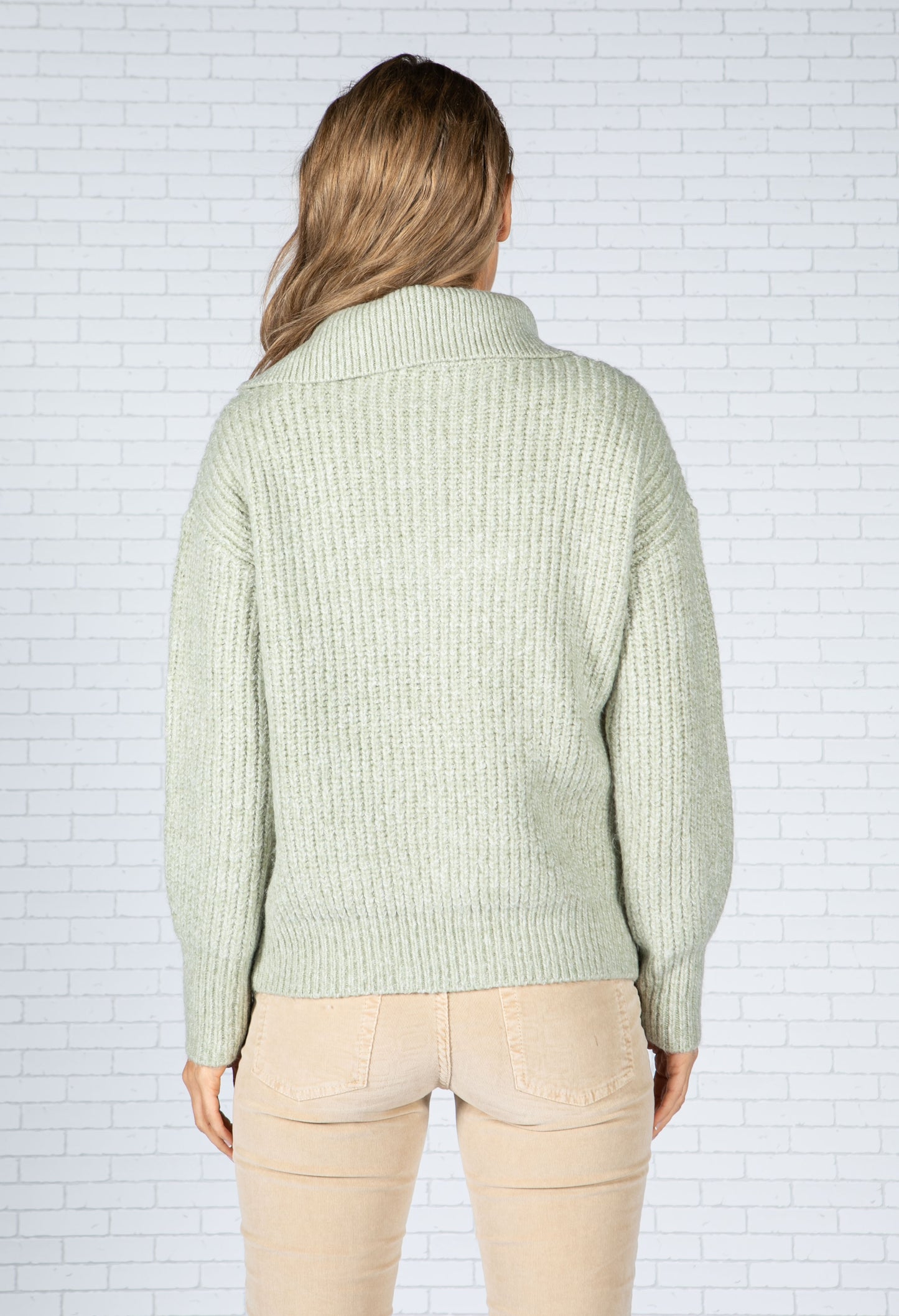 Pipper Knitted Jumper in Sage Green