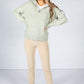 Pipper Knitted Jumper in Sage Green