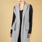 Smart Structure Gilet in Light Grey