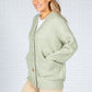 Daphni Chunky knitted cardigan in Misty Mint