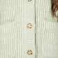 Daphni Chunky knitted cardigan in Misty Mint