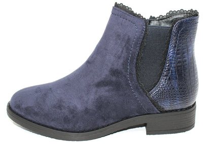 Navy Ankle Boot-1