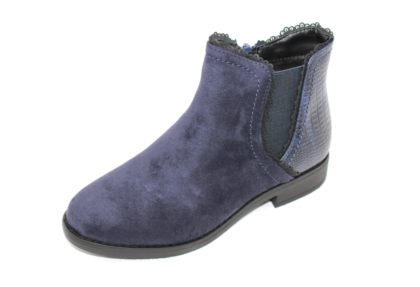 Navy Ankle Boot-1