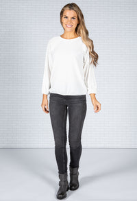 SNOW CREPE FRONT TOP