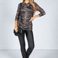 Lurex Tiger Print Top