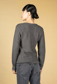 Charcoal Knit Cardigan