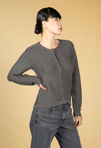 Charcoal Knit Cardigan