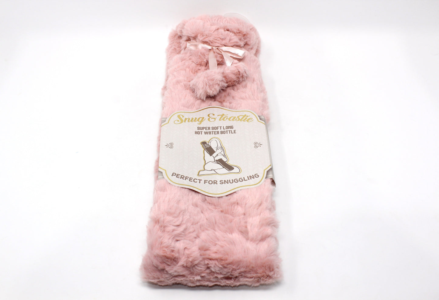 Super Soft Long Hot Water Bottle in Pink