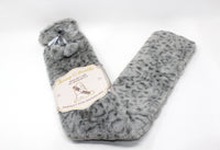 Super Soft Long Hot Water Bottle in Grey