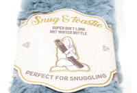 Super Soft Long Hot Water Bottle in Blue