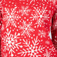 Snowflake Fine Knit Christmas Jumper in Red