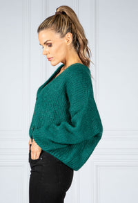 Forest Green RELAXED FIT CARDI