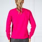 Magenta Textured Knitted Pullover