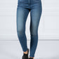 KAFEY ULTRA HIGH SKINNY JEANS IN FADED NEPTUNE BLUE