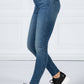 KAFEY ULTRA HIGH SKINNY JEANS IN FADED NEPTUNE BLUE