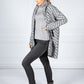 Grey Mix Pattern Knit Cardi