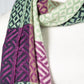 Purple and Sage Printed Scarf