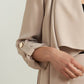 Long Belted Cardigan in Sand