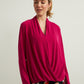 Draped Front Top in Dahlia