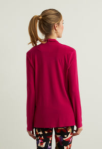 Draped Front Top in Dahlia