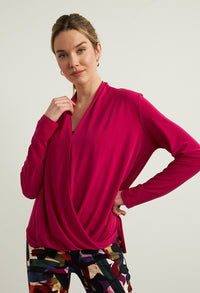 Draped Front Top in Dahlia