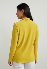 Draped Front Top in Lemongrass