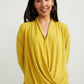 Draped Front Top in Lemongrass