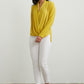 Draped Front Top in Lemongrass